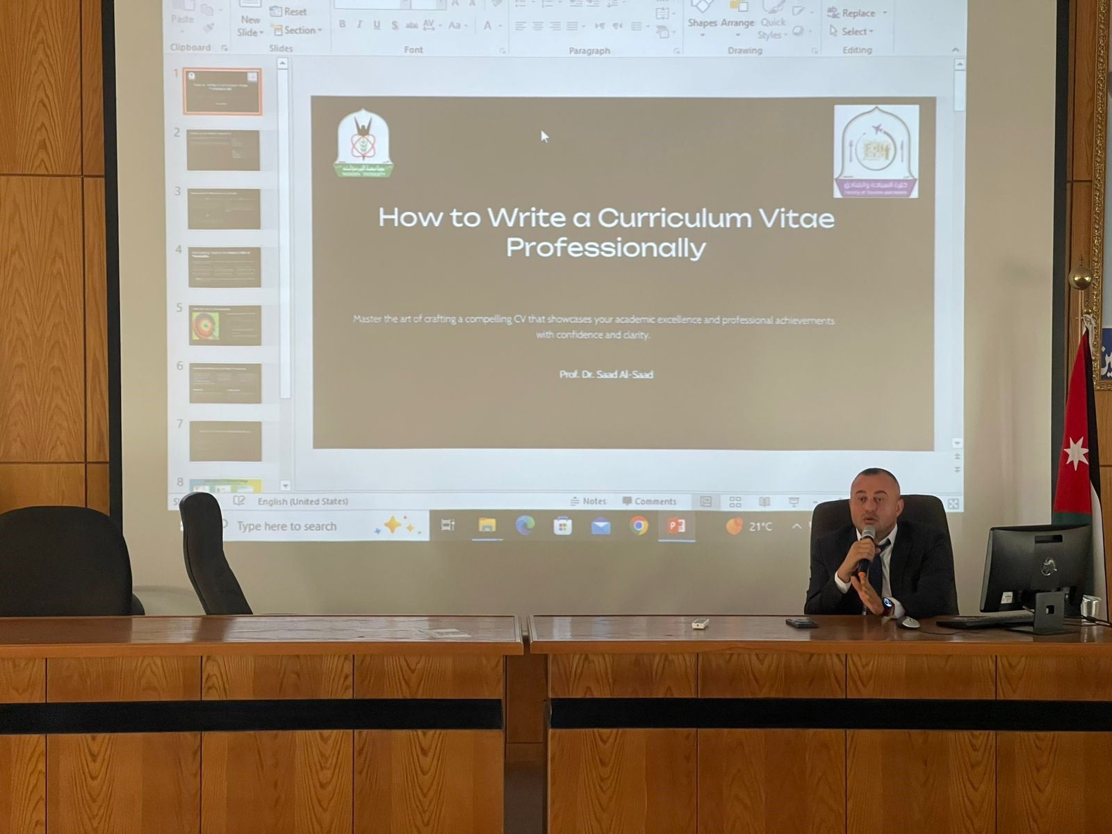 Faculty of Tourism and Hotels Organizes a Training Workshop on “How to Write a Professional Curriculum Vitae and How to Behave During Job Interviews”